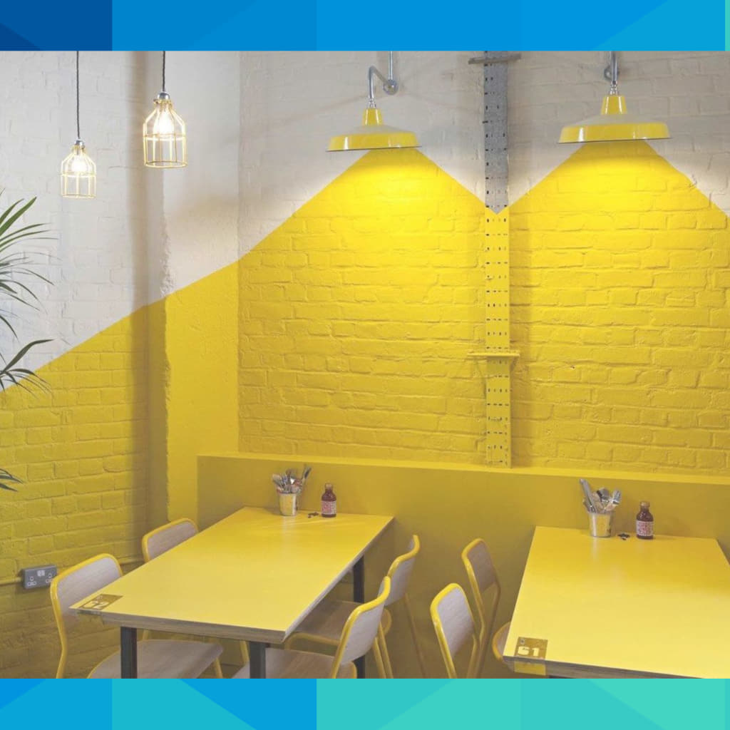 yellow restaurant wall painting services 2023